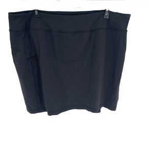 Duluth Trading Womens Stretch Short Plus Size 3X Pull On Skirt Nylon Pull On